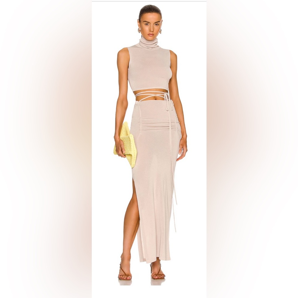 Aya Muse Verona Cream Maxi Skirt